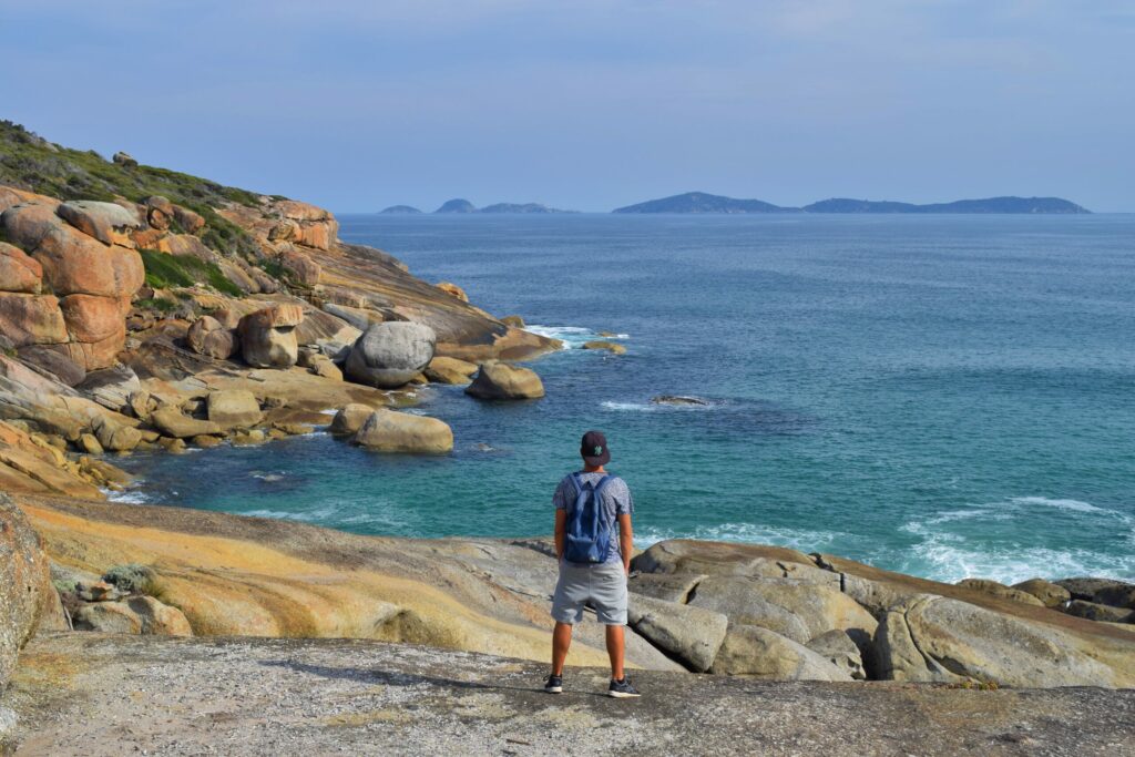 Backpacken Melbourne uitzicht Wilsons Prom.