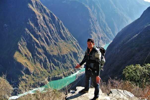 Hiken door de Tiger Leaping Gorge in China