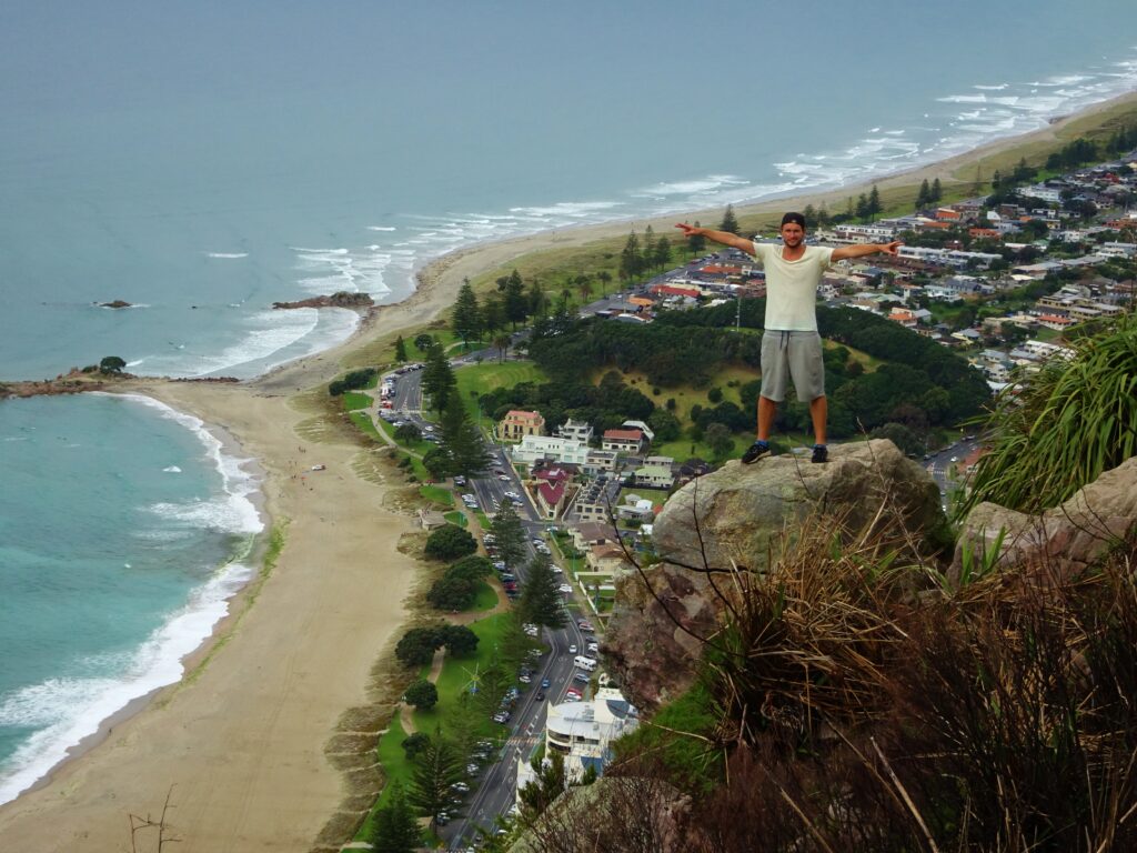 Een hoogtepunt tijdens je roadtrip door Nieuw-Zeeland, Mount Manganui.