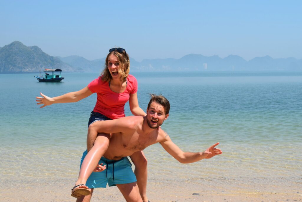 Ha Long Bay in Noord-Vietnam wereldwonder