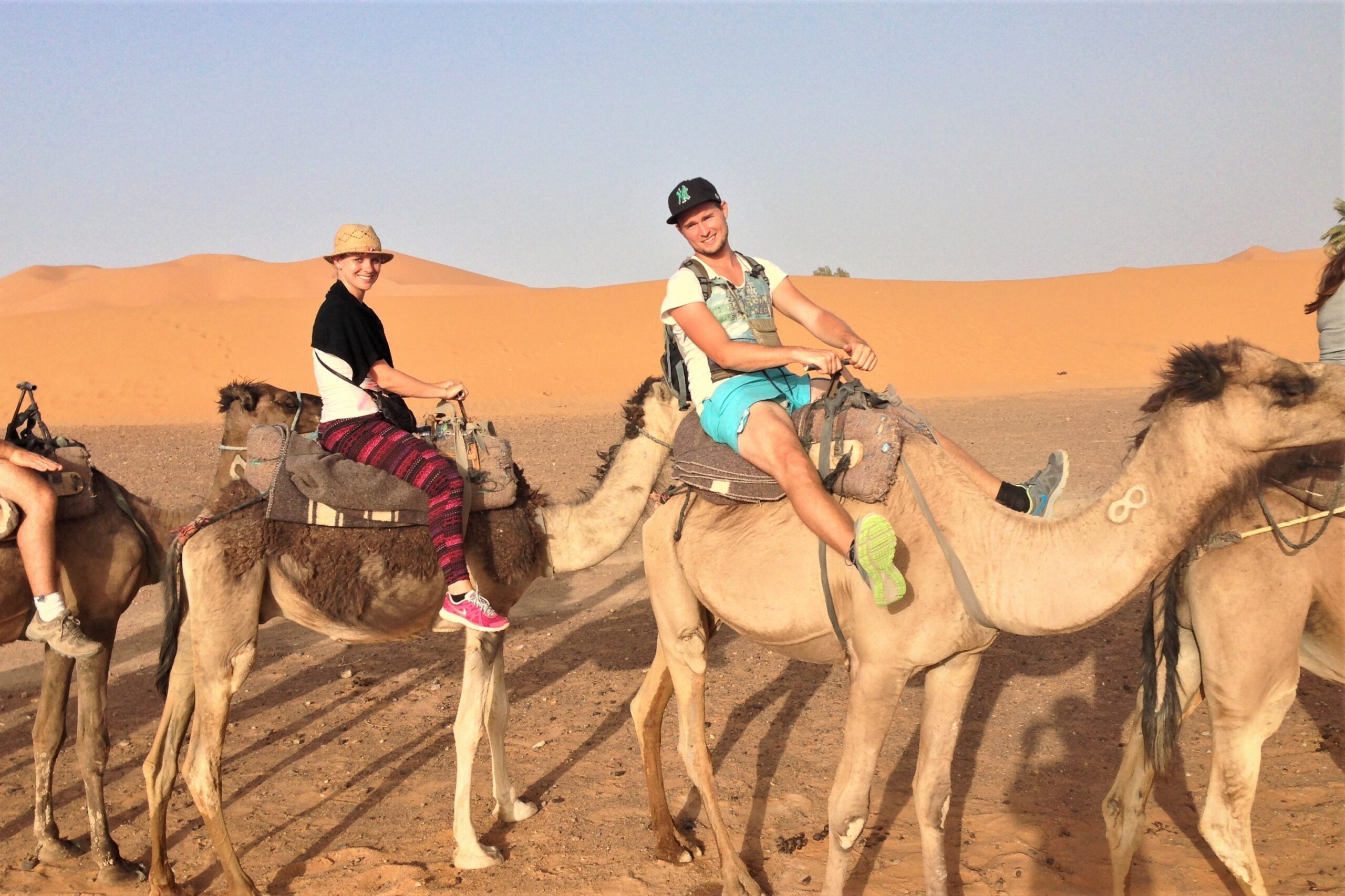 Marokko Rondreis Foto Backpacken Woestijn Kamelen Tour